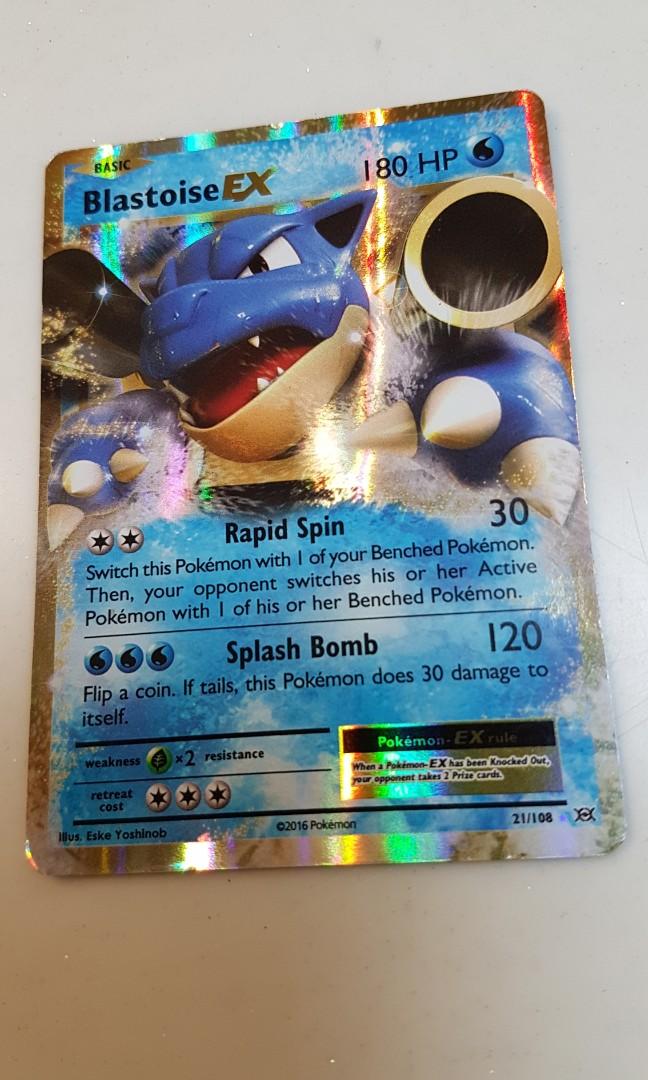 pokemon blastoise ex card value 2016 Pokémon XY Evolutions M Blastoise EX FullArt 102/108 main image 1