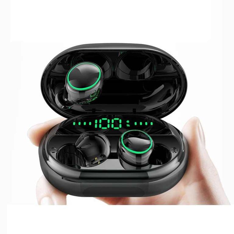 BNIB TOUCH TWO C5S Bluetooth 5.0 Wireless Earbud IPX8 Waterproof Stereo Earbuds with Microphone LED Battery Display 120hrs Playtime