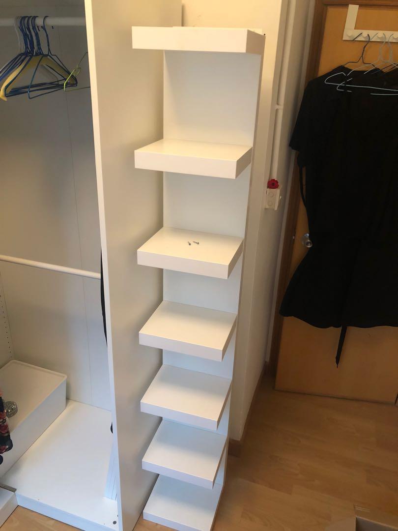 Bookcase Wall Shelf Unit Ikea Lack 傢俬 家居 Carou - Wall Shelving Units Ikea