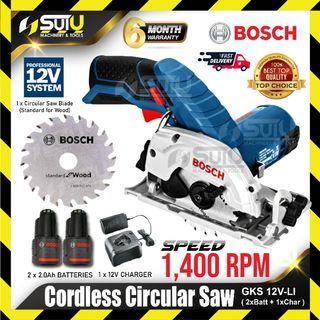 BOSCH GKS 12V-LI / GKS12V-LI 12V Cordless Circular Saw 1400rpm ( 2 Batteries + 1 Charger )