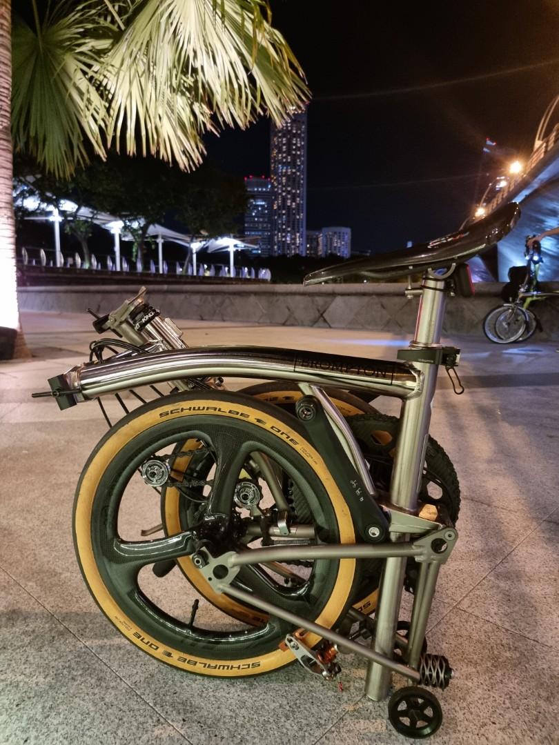 Brompton Nickel Edition S3E X Sports Equipment Bicycles Parts