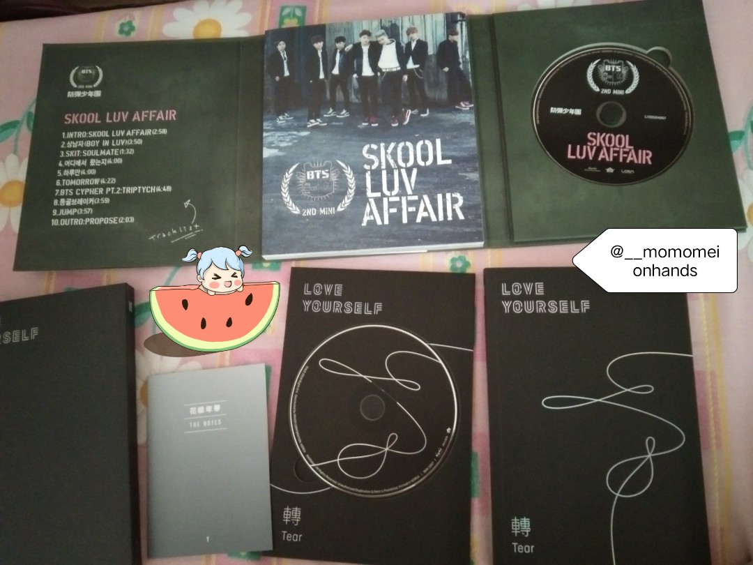 WTS / LFB BTS old albums Skool Luv Affair and Love Yourself LY Tear Y