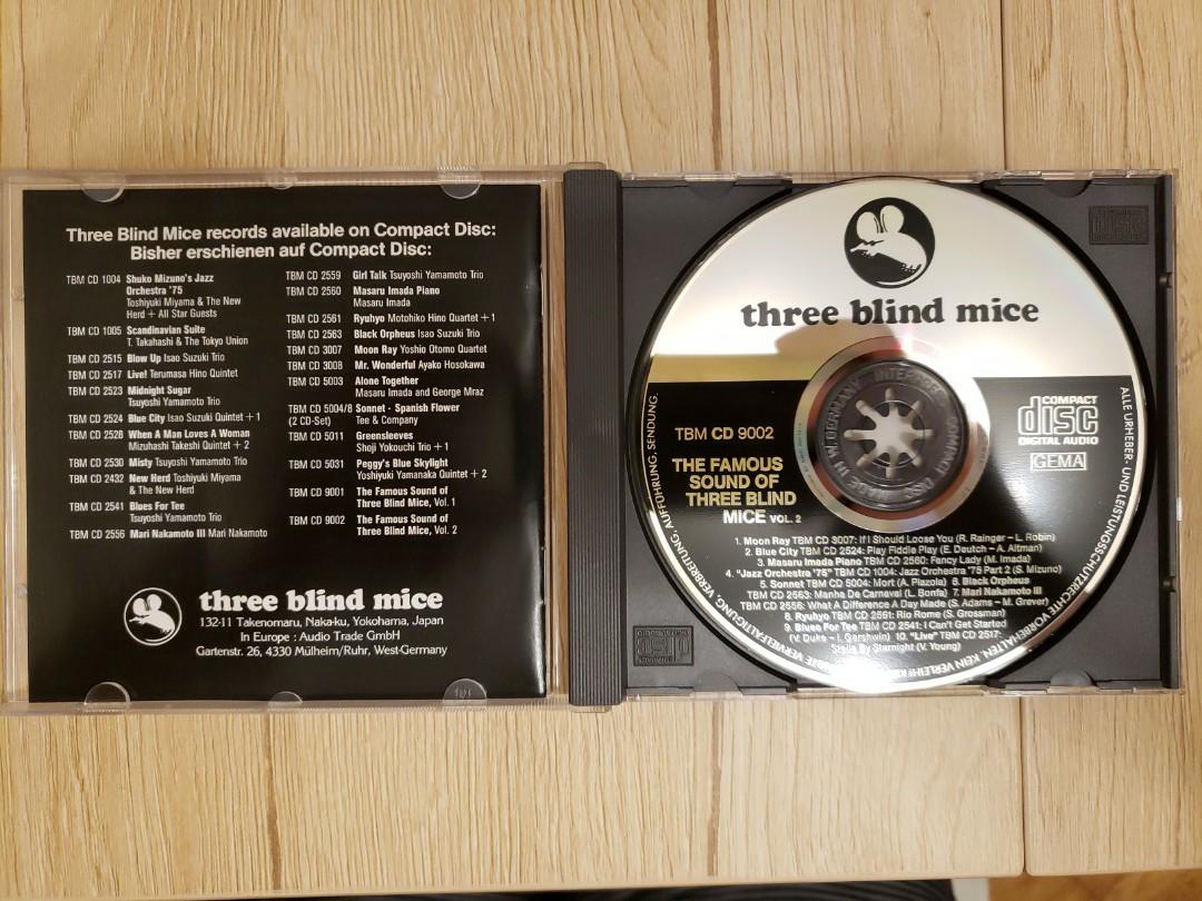 發燒CD TBM 三盲鼠The Famous Sound of three blind mice vol.1 + vol