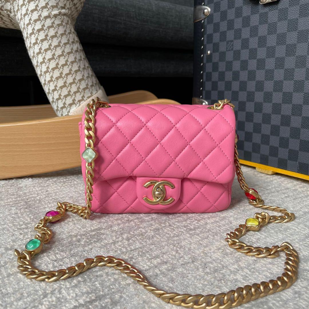 Chanel Mini Square Jewel Chain, Luxury, Bags & Wallets on Carousell