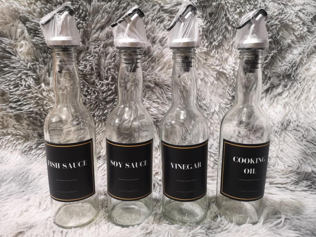 Condiments Bottle (Category: Other Kitchenware & Tableware) located in Manila. Submitted by thechecklistph (Listing ID 1097375457, Image 3). Description: ✔️4 pcs for 249 only ✔️Condiments bottle (soy sauce, vinegar, fish sauce, cooking oil) ✔️350ml bottle Pick up or shipping shouldered by buyer.