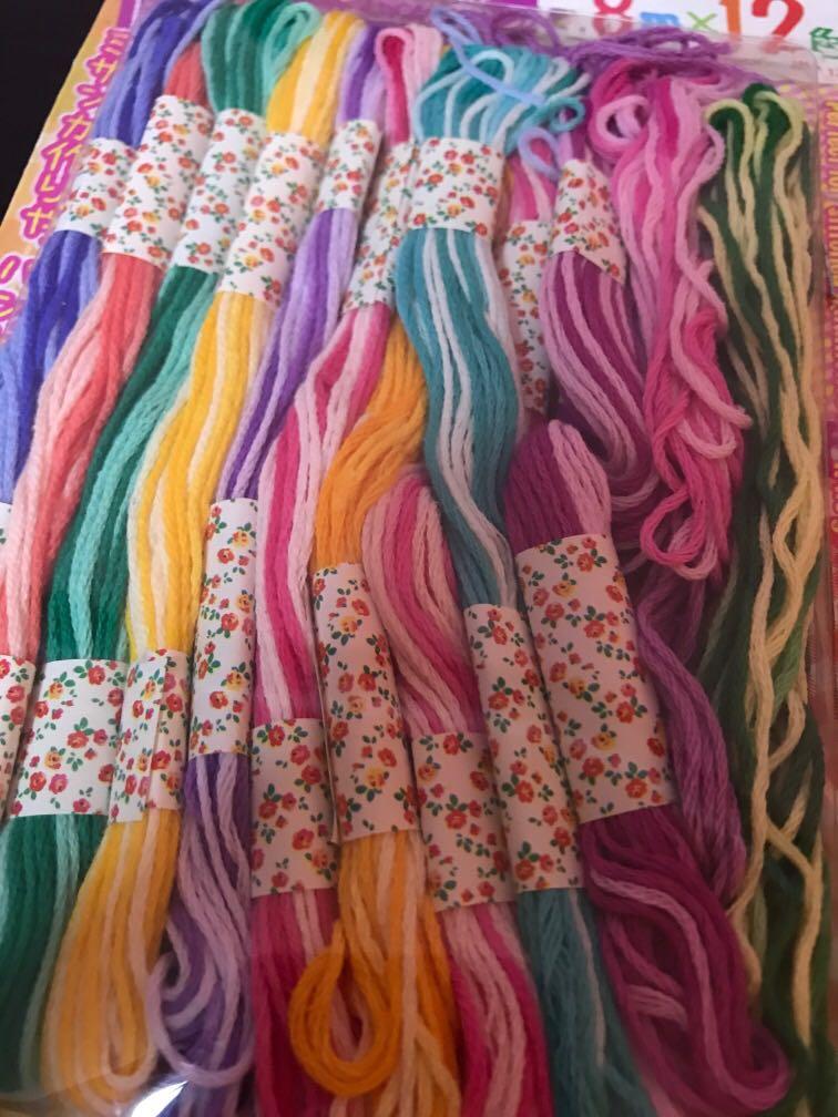 DAISO embroidery thread, Hobbies & Toys, Stationery & Craft, Craft