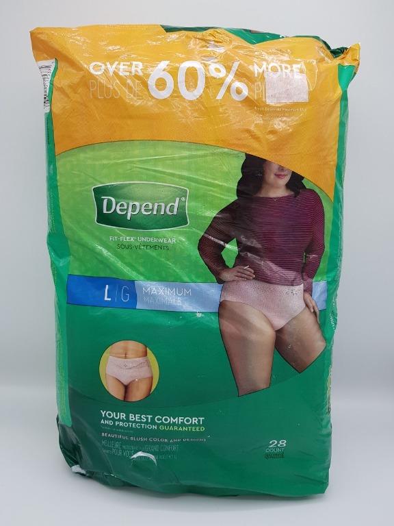 Depend FIT-FLEX Incontinence Underwear for Women, Disposable Diaper, Health  & Nutrition, Assistive & Rehabilatory Aids, Adult Incontinence on Carousell