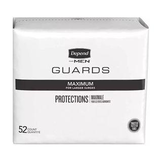 Depend Incontinence Guards/Bladder Control Pads for Men, Maximum Absorbency, 52 Count