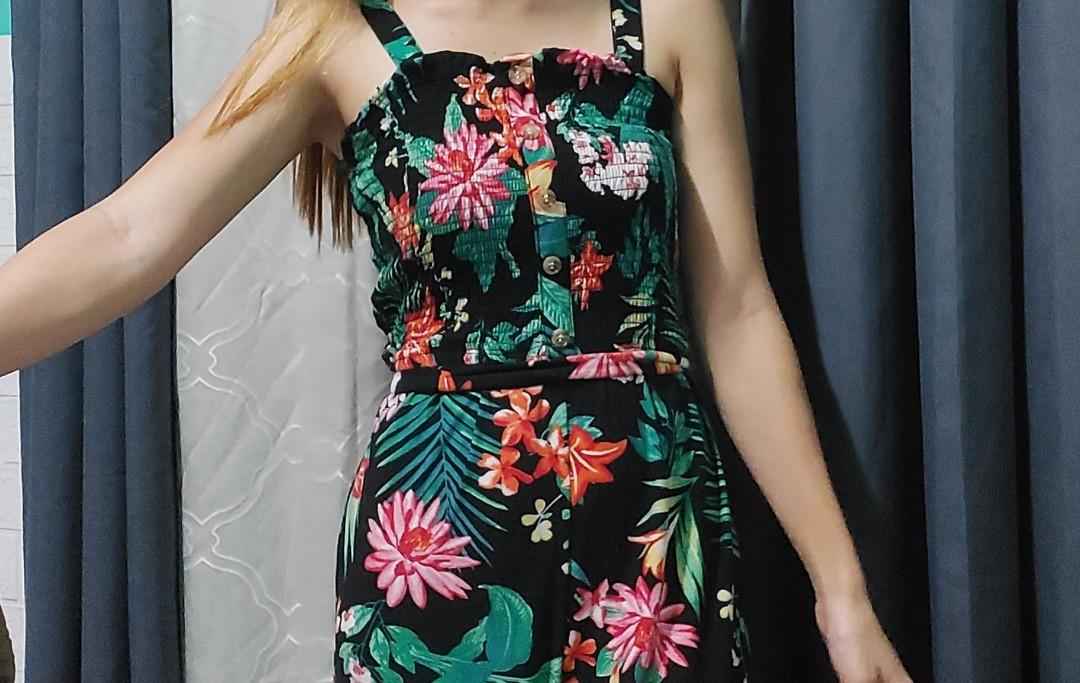 Derek heart Floral jumpsuit Women s Fashion Dresses Sets