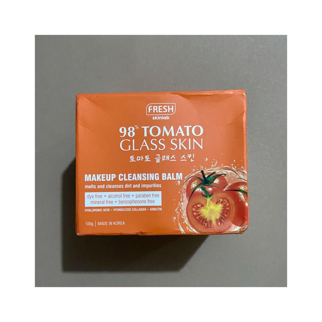 Fresh Tomato Makeup Cleansing Balm (Category: Face Care) located in Las Pinas. Submitted by zen.finds (Listing ID 1097480562, Image 1). Description: Retails for 399 Contains 100 g Used 4-5 times Comes with its box Still has a lot of product! Sanitized and ready to use 🧡 Expiry: 2023 Last price already ❕.