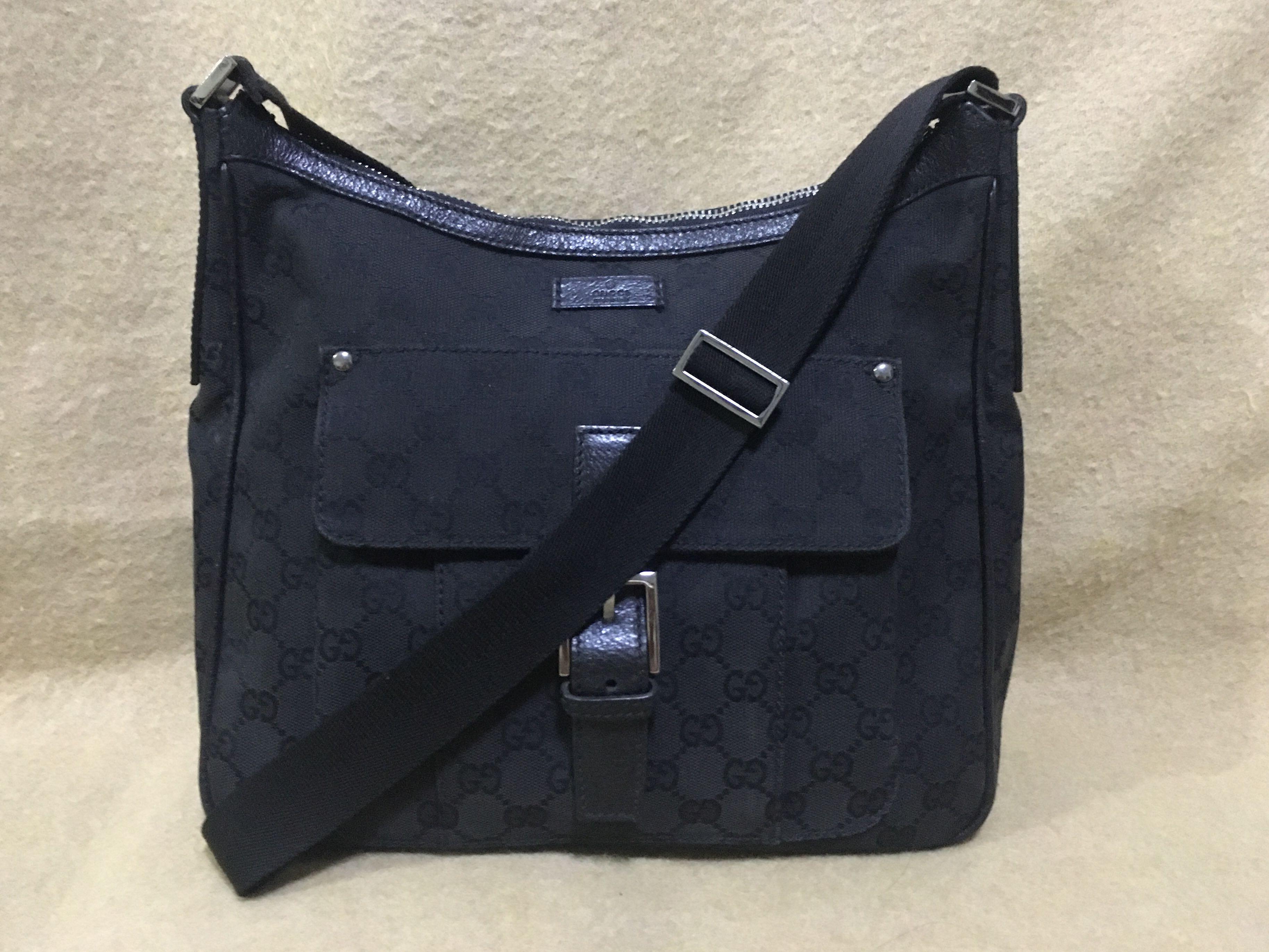 gucci black monogram crossbody