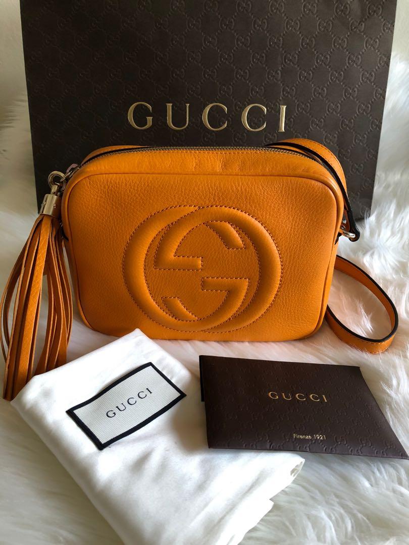 Gold gucci disco bag shop