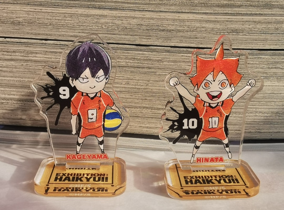 Haikyuu exhibition Kageyama hinata chibi standee, Hobbies & Toys