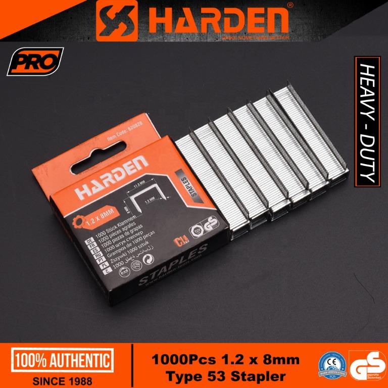 Harden 68 1000pcs Type 53 Stapler 0 7 X 8mm Classic Home Decoration Carbon Steel 1000 Pcs Staple Wood Decorative Nail For Sofas Furniture Commercial Industrial Construction Tools Equipment On Carousell