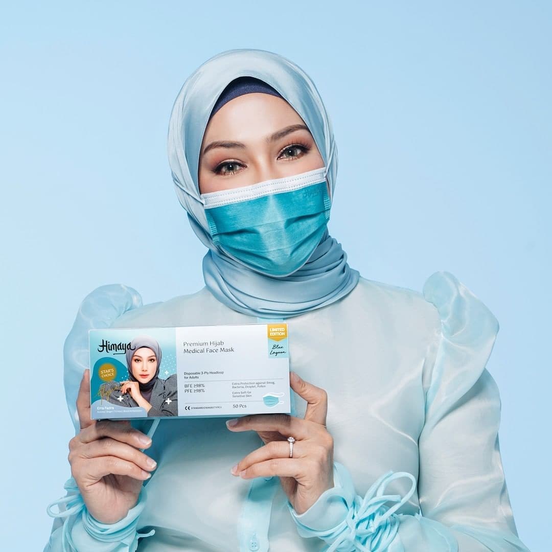 HIMAYA MASK Blue Lagoon, Health & Nutrition, Face Masks & Face