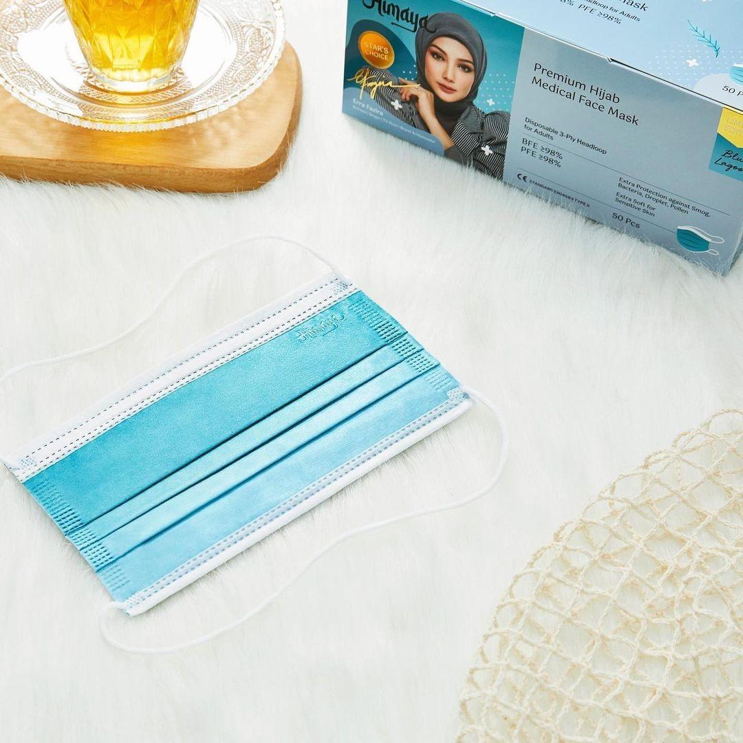 HIMAYA MASK Blue Lagoon, Health & Nutrition, Face Masks & Face Shields on Carousell