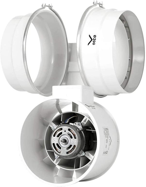 Hon&Guan 8 Inch Inline Duct Fan Exhaust Fan, Hobbies & Toys ...