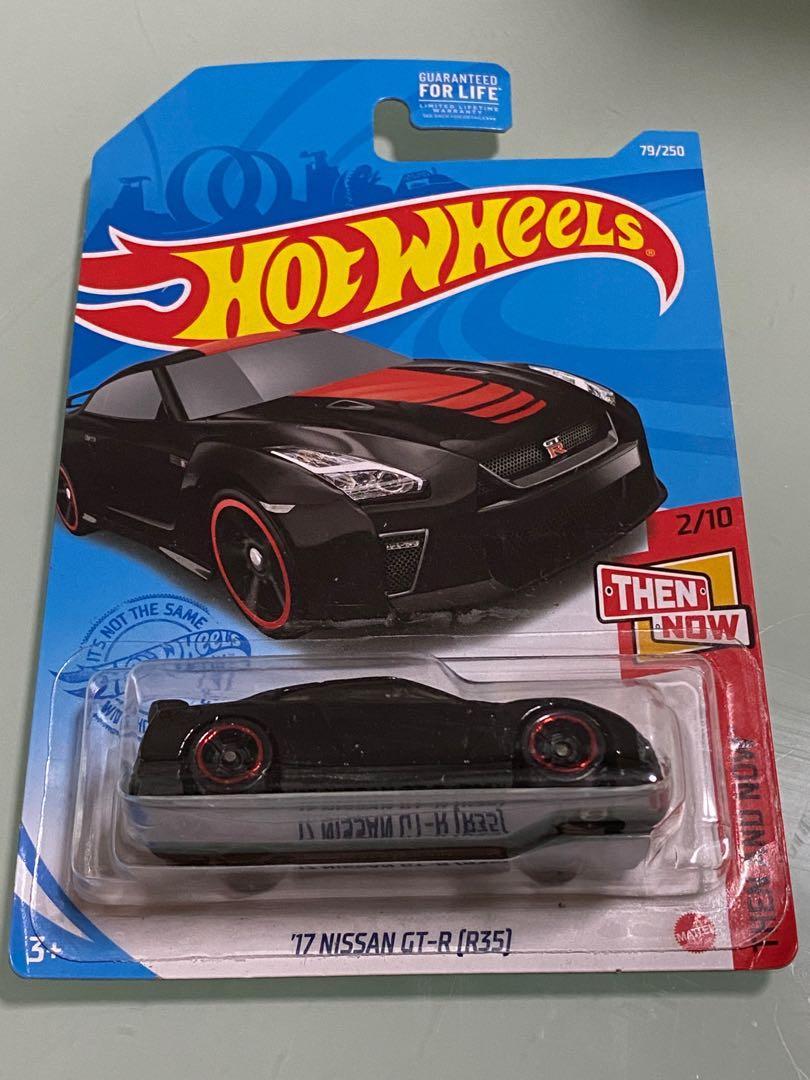Hot Wheels Us Card Then And Now 17 Nissan Gt R R35 Black Red Hobbies Toys Toys Games On Carousell