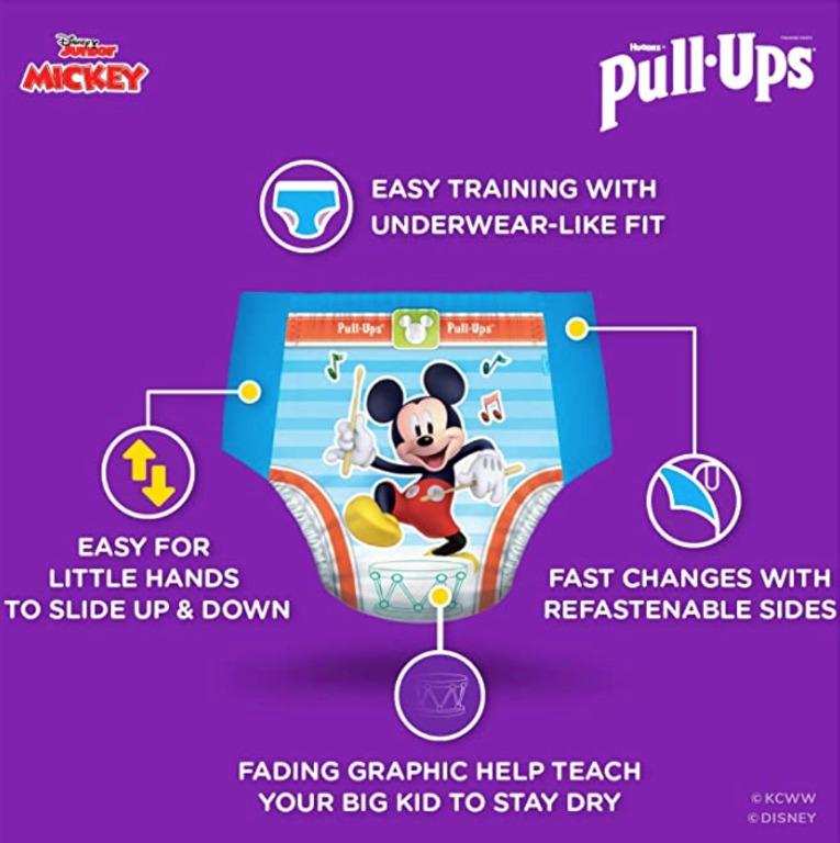 Huggies Pull-Ups Boys' Potty Training Pants Training Underwear Size 5, 3T-4T,  84 Ct, Babies & Kids, Bathing & Changing, Toilet Training on Carousell