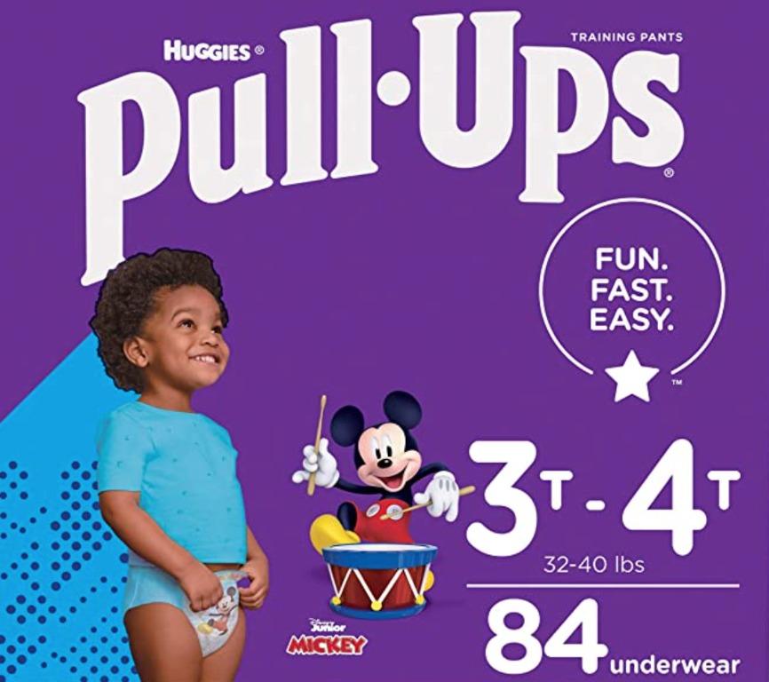 Huggies Pull-Ups Boys' Potty Training Pants Training Underwear Size 5,  3T-4T, 84 Ct, Babies & Kids, Bathing & Changing, Toilet Training on  Carousell
