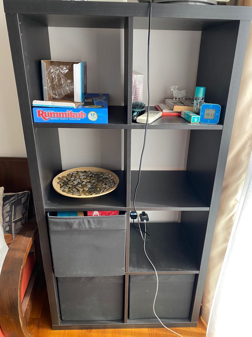 IKEA black 4 Tier Shelves, Furniture & Home Living, Furniture, Shelves