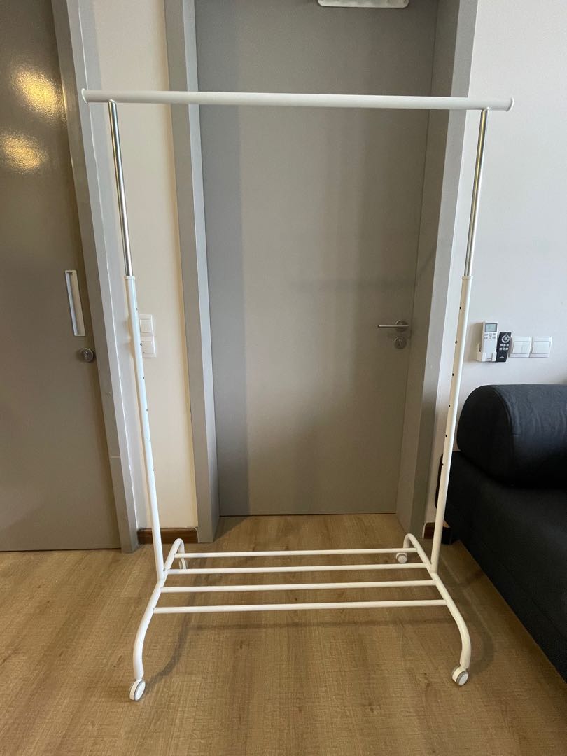810px x 1080px - IKEA: RIGGA â€“ Clothes rack White, Furniture & Home Living, Furniture,  Shelves, Cabinets & Racks on Carousell