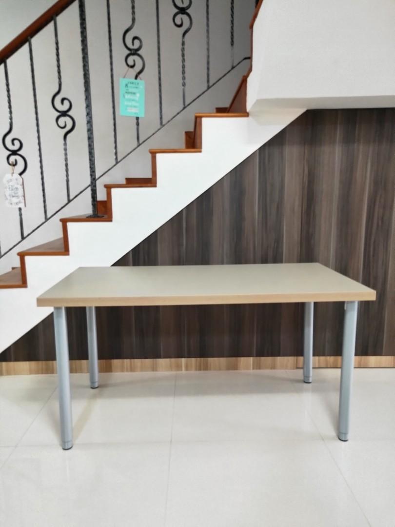 IKEA table with adjustable leg 120 x 60 cm, Furniture & Home Living