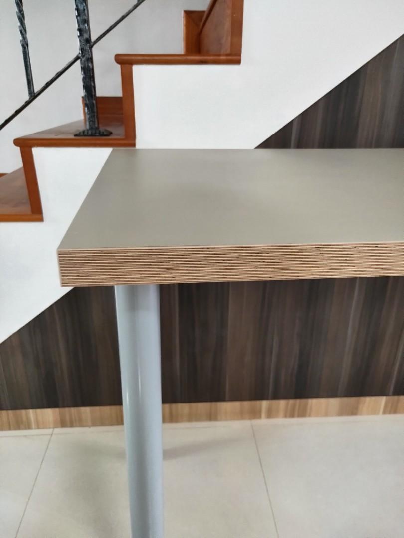 IKEA table with adjustable leg 120 x 60 cm, Furniture & Home Living