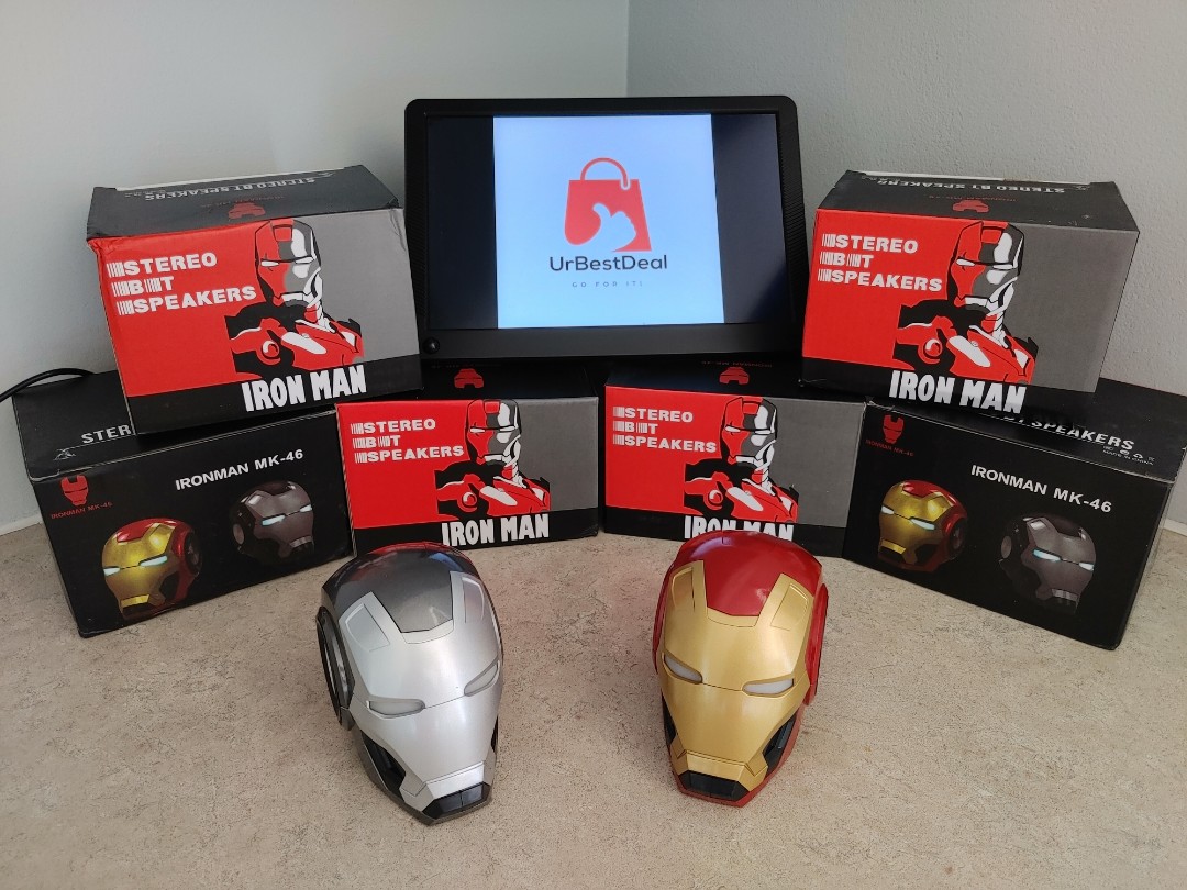 Iron Man Wireless Portable Speaker - FM radio - TF Card