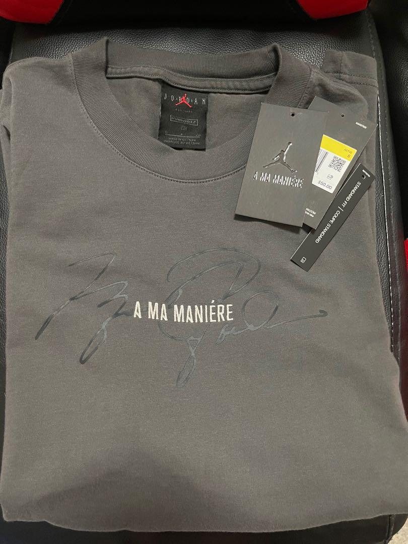 Jordan A Ma Maniere T-shirt Grey [S], Men's Fashion, Tops & Sets ...