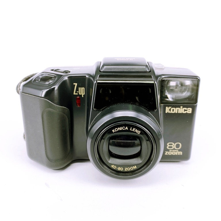 JUNK] Konica Z-Up 80 Super Zoom Compact Film Camera, Photography, Cameras  on Carousell