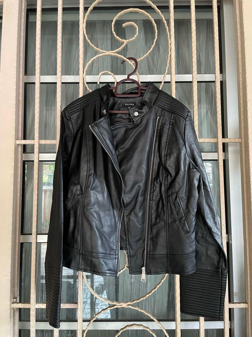 Zalora cheap leather jacket