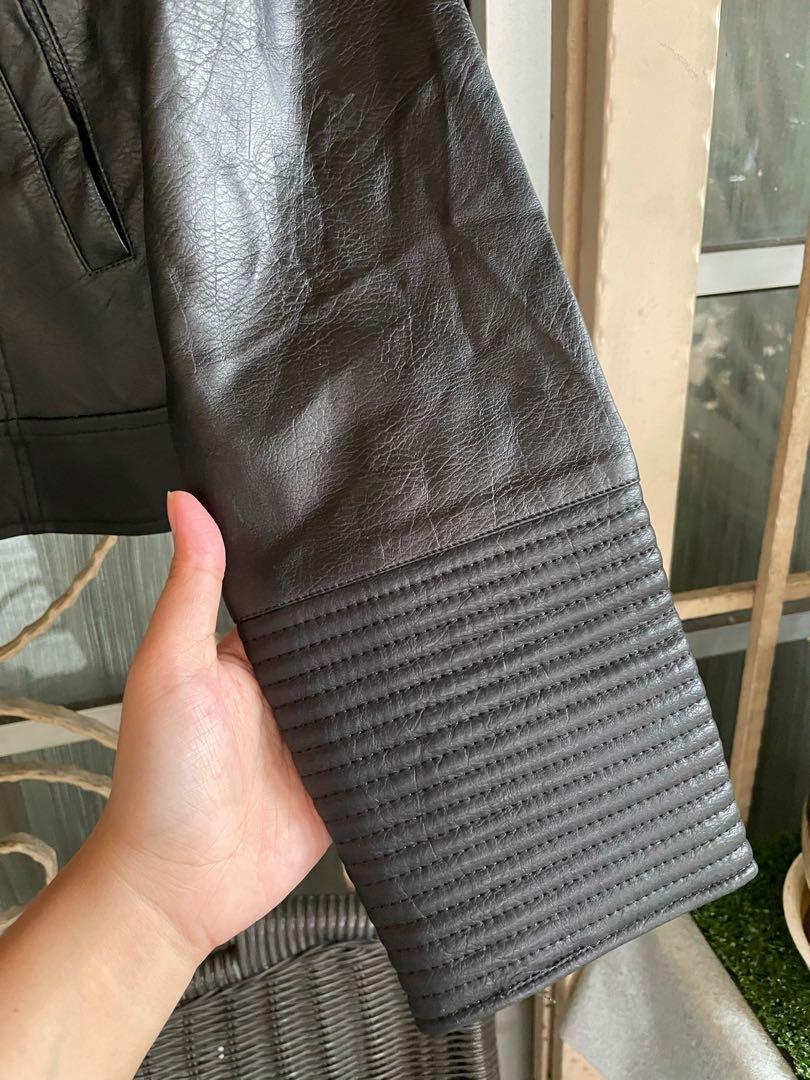Zalora leather jacket sale