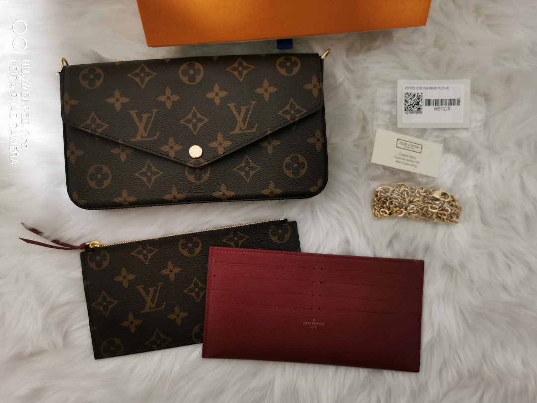 LV Felicie Pochette Monogram, Luxury, Bags & Wallets on Carousell