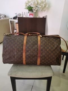 Preloved Louis Vuitton LV Keepall Bandouliere 25 Monogram Macassar Canvas,  Luxury, Bags & Wallets on Carousell