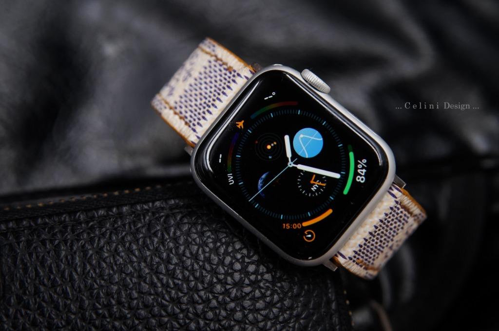 LV Apple Watch Band Series 6, 5, 4, 3, 2, 1, Luxury Handmade Watch Band  Fit All Apple Watch 38/40mm 42/44mm