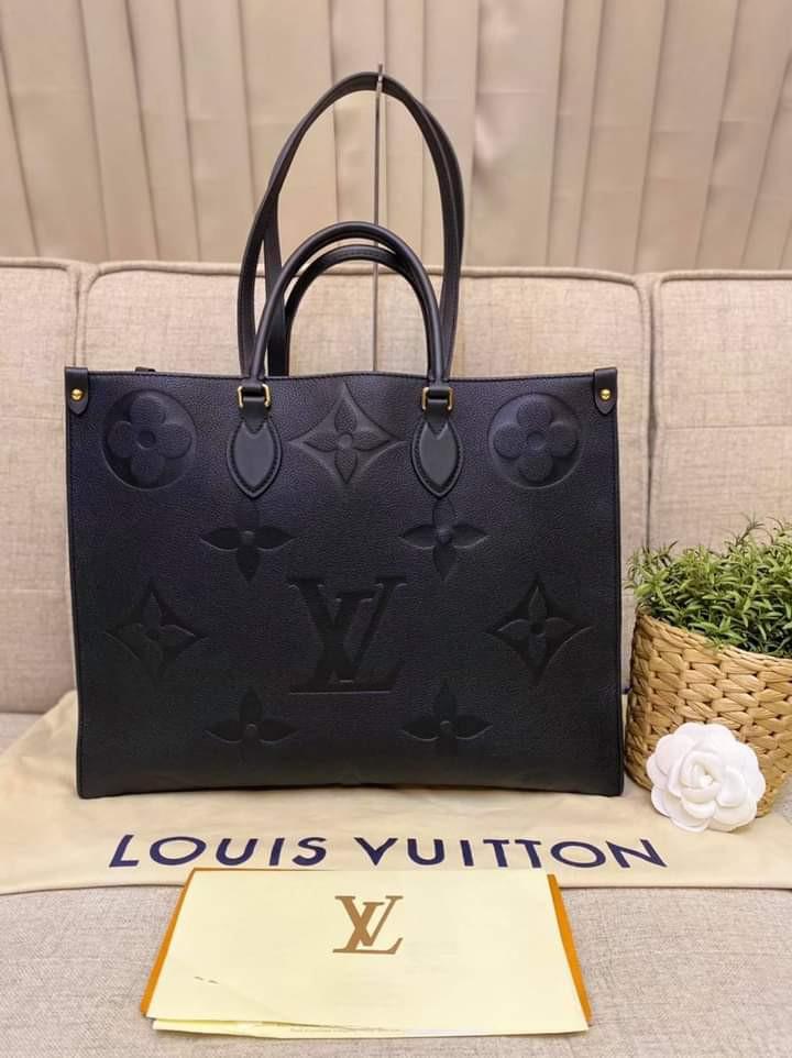 LV On The Go GM Monogram Empreinte Leather Black 2020, Luxury, Bags &  Wallets on Carousell