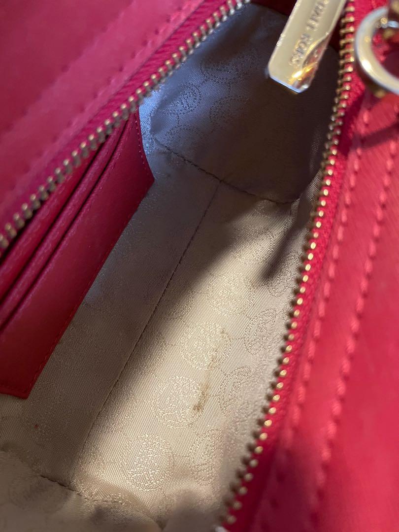 Michael Kors Selma Crossbody Review & whats in my bag with mod shots Bright  Red 