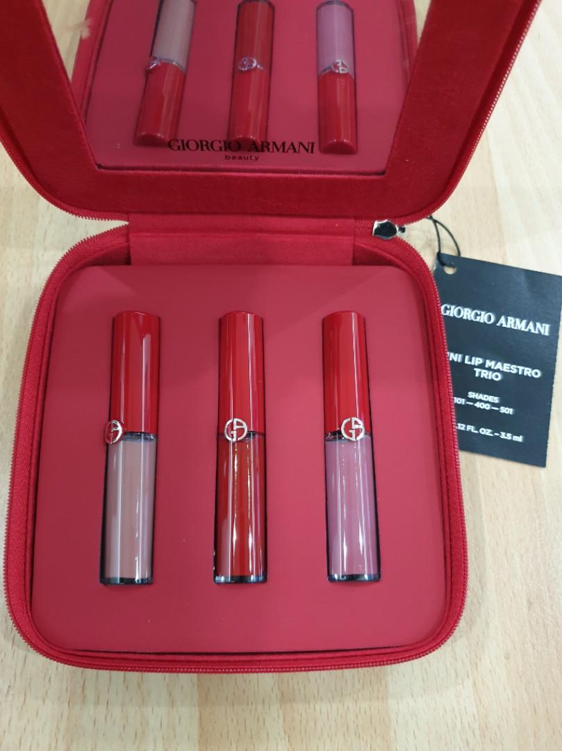 armani mini lip maestro trio