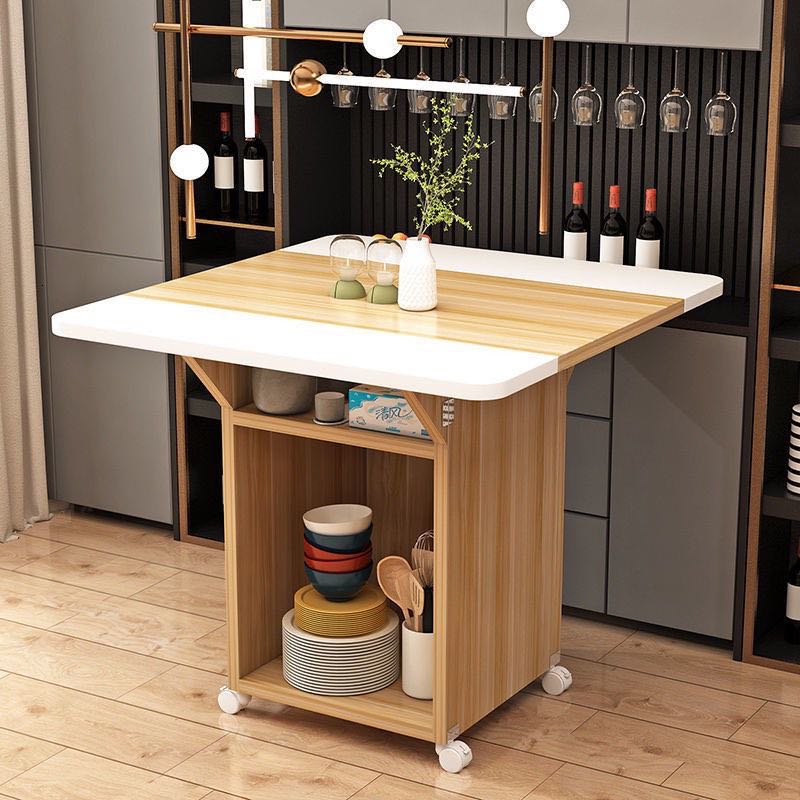 Folding movable top dining table