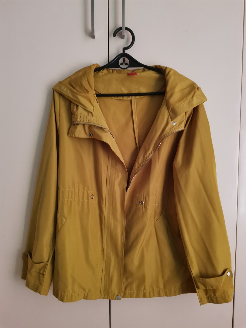 mustard windbreaker