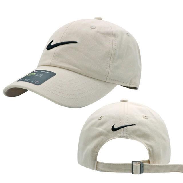 NIKE BLACK LOGO KHAKI CAP, Men's 