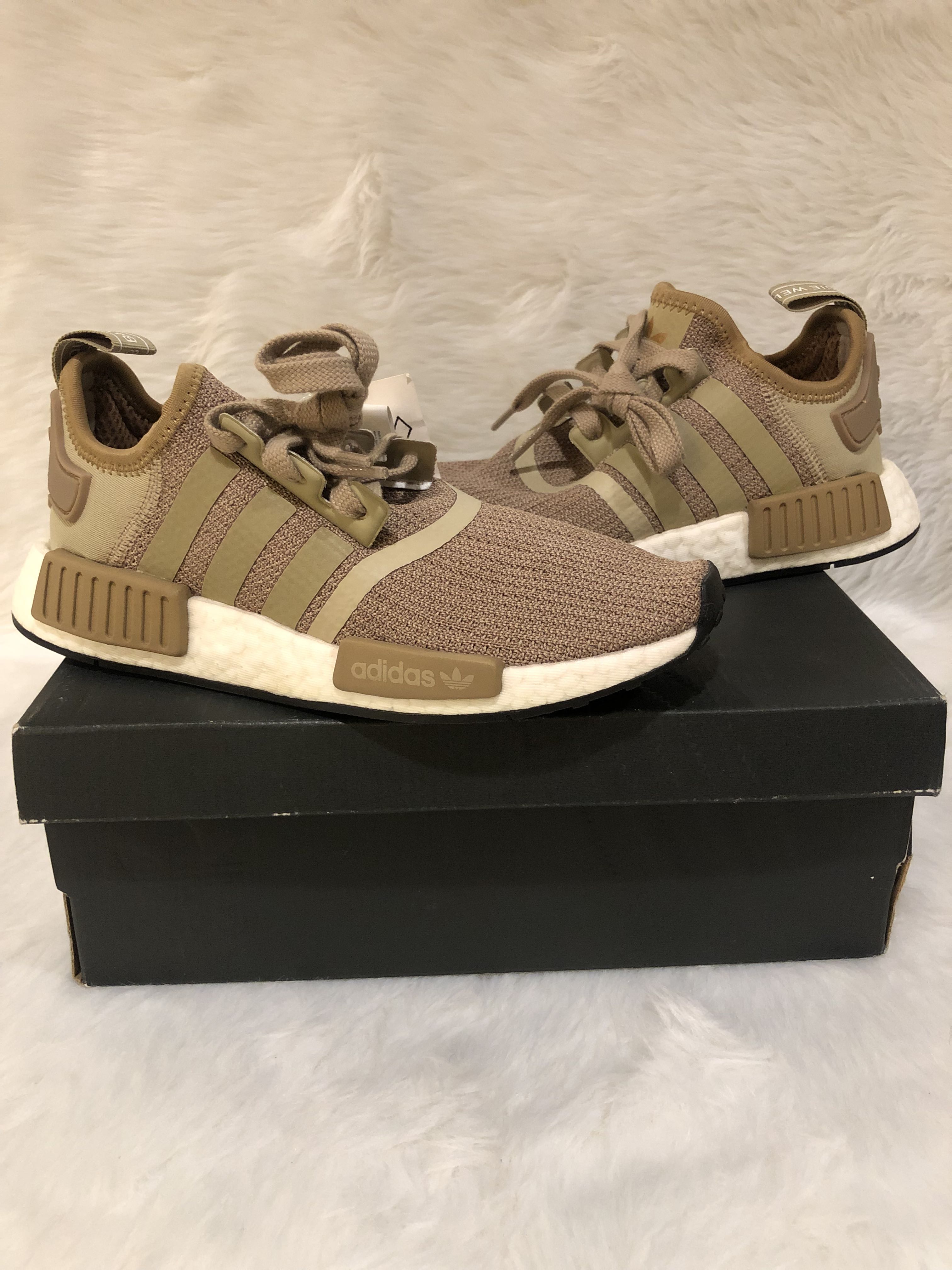 NMD R1 Raw Gold Women s Fashion Footwear Sneakers on Carousell
