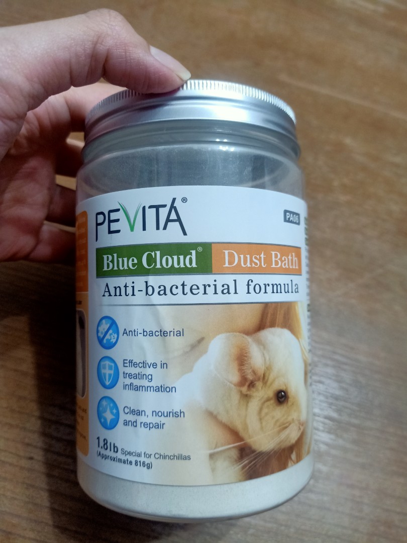 Pevita Blue Cloud Chinchilla Dust Bath Pet Supplies Health Grooming On Carousell