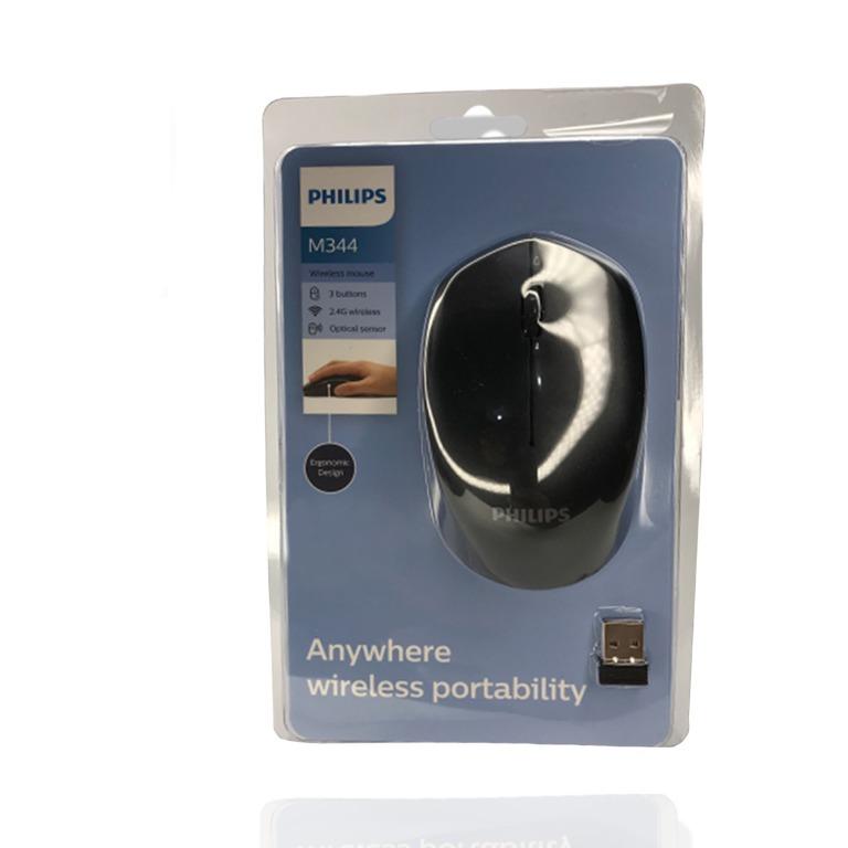 Philips M344 Wireless Mouse Black
