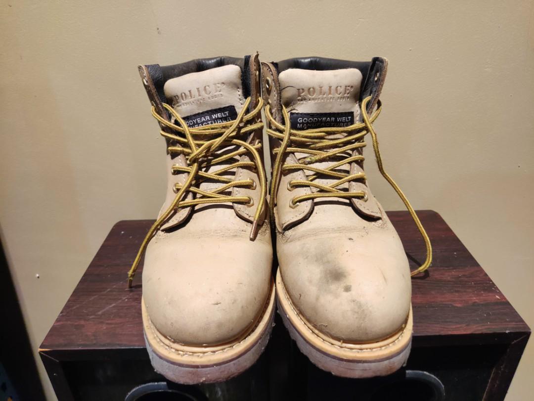 Police steel deals toe boots