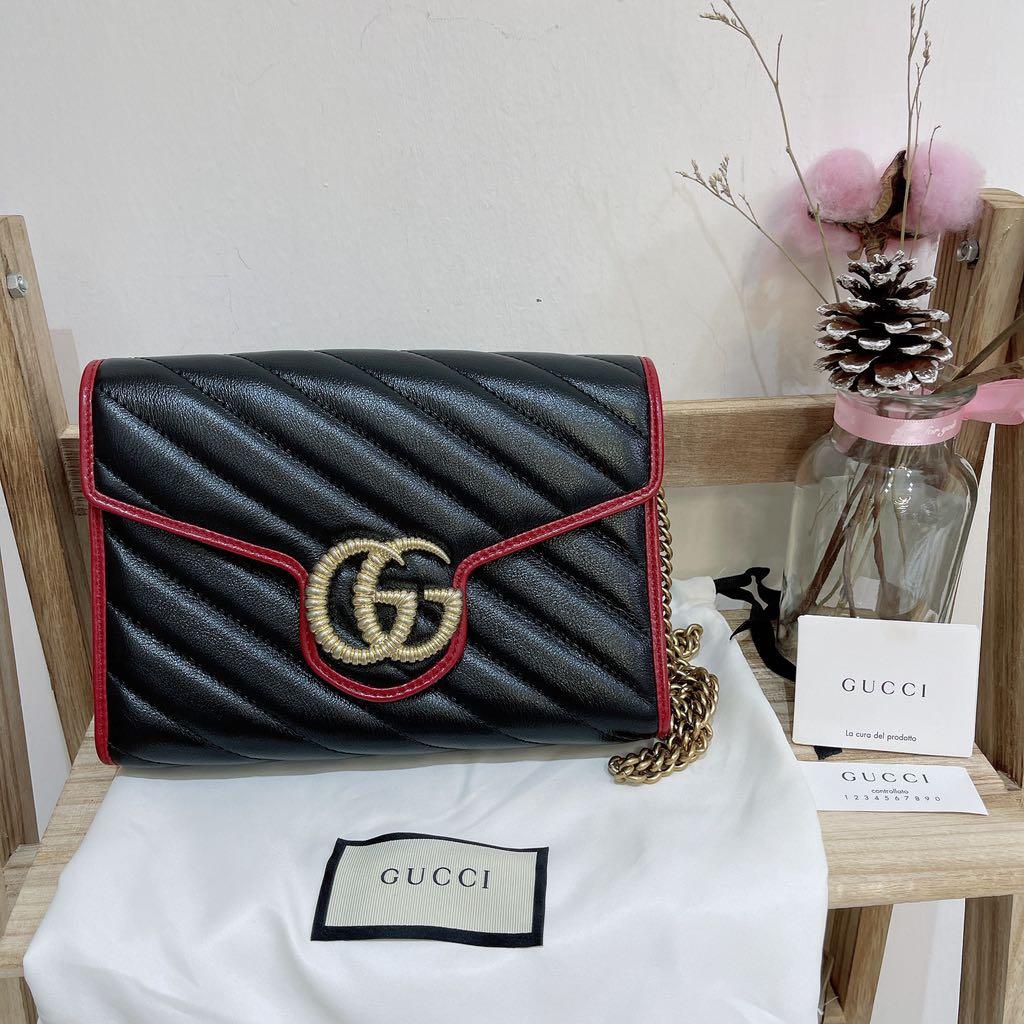 G.u.c.c.I Interlocking Wallet On Chain Beige, Luxury, Bags & Wallets on  Carousell