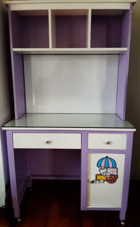 Purple hotsell study table