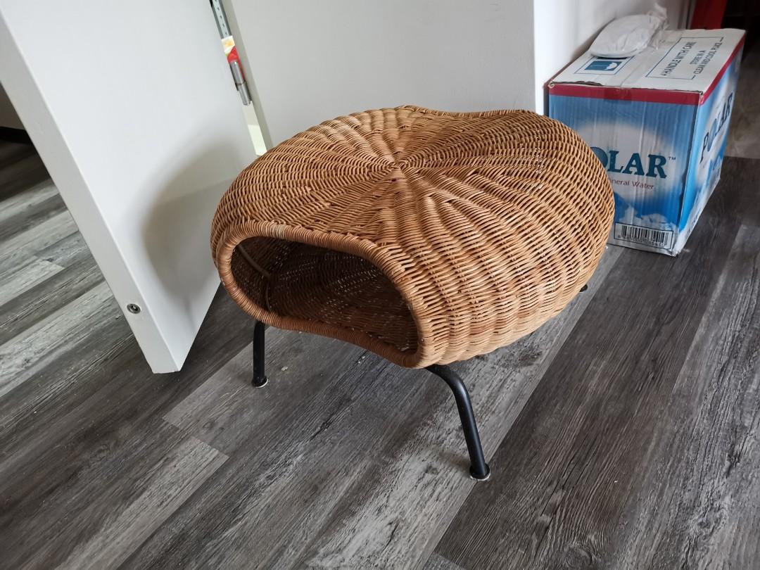 rattan seat storage furniture home living furniture other home furniture on carousell