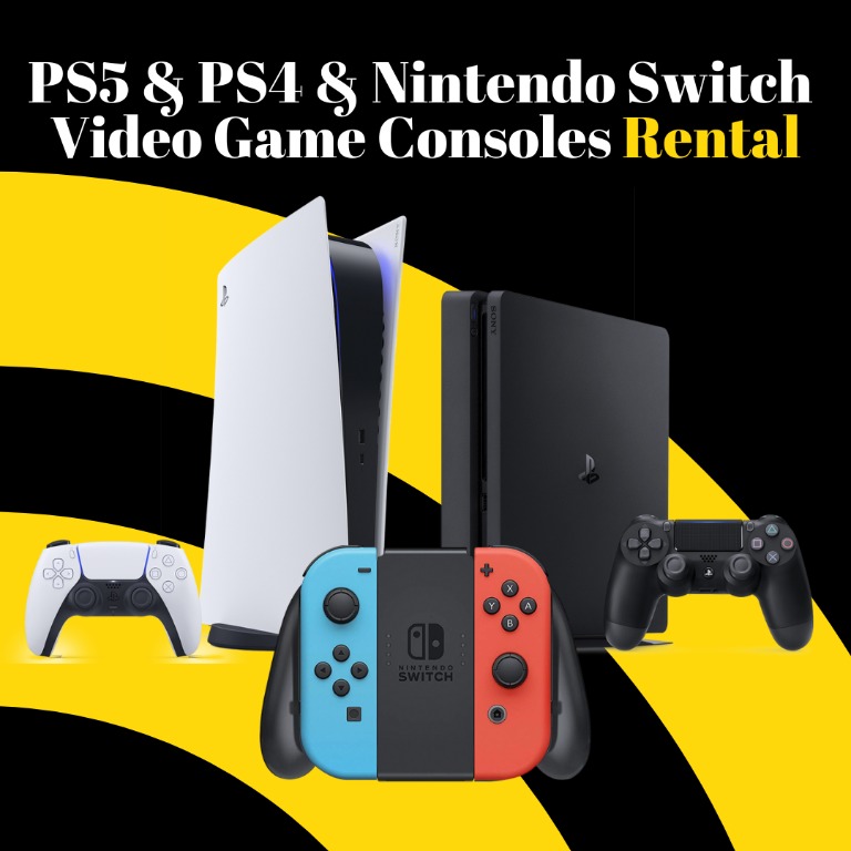 (Rental/Rent) PS5 & PS4 & Nintendo Switch Video Game Consoles, Video
